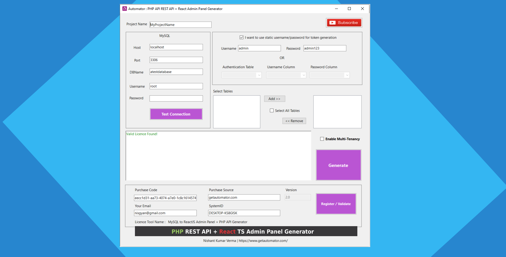 REST API Generator