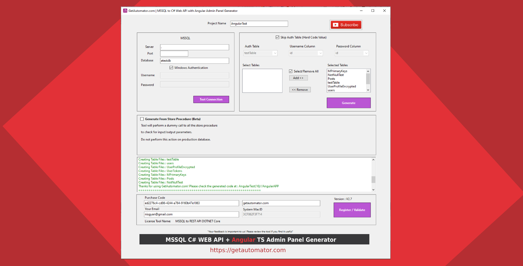 REST API Generator
